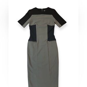 ASOS Color Block Midi Sheath Dress